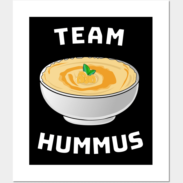 Team Hummus | Vegan Vegetarian Falafel Plant Based Wall Art by MGO Design